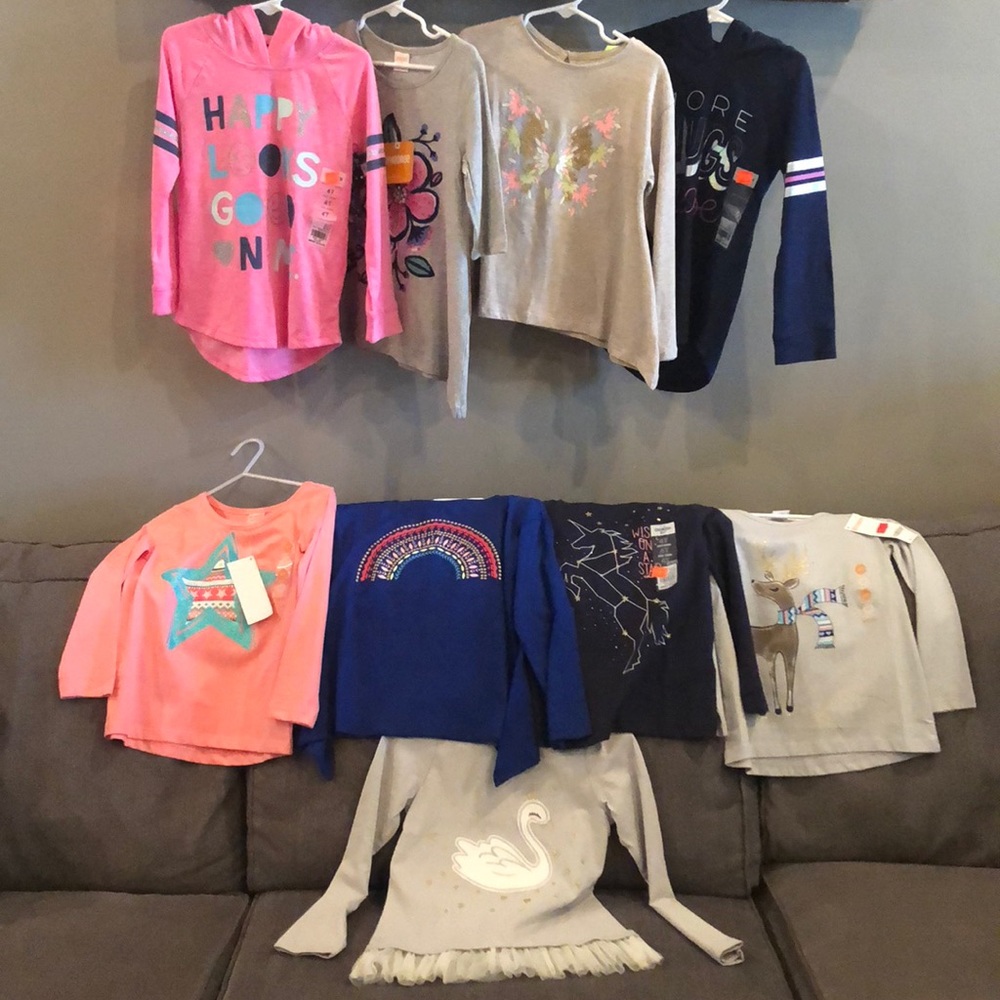 Gymboree, Crazy 8, Osh Kosh shirts lot.